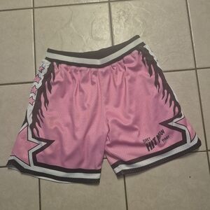 Bret Hart Pink Athletic Men's Shorts